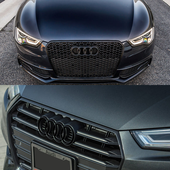 S Line Front Grille Emblem For Audi [Black, Metal-ABS, for Grille] -  Natalex Auto