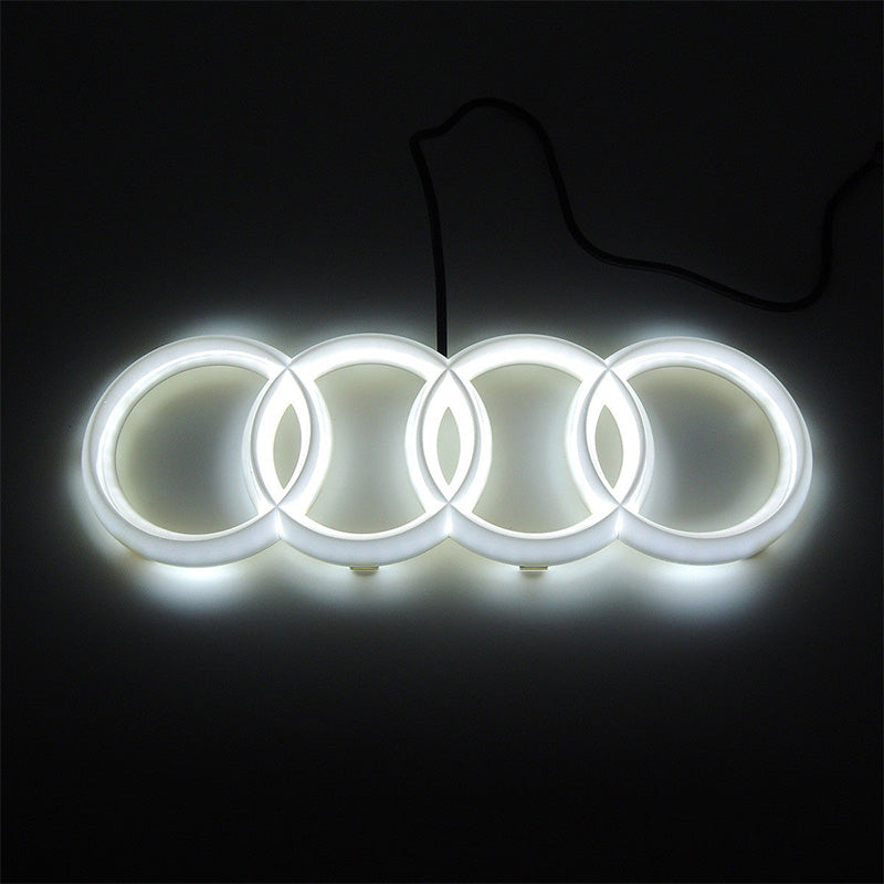 Audi Chrome Front Grille Emblem with White LED Light for A1 A3 A4