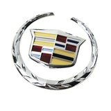 Silver Front Grille Ornament Emblem Badge Sticker for Cadillac Escalade SRX CTS