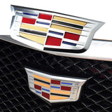 X1 Silver Front Grille Emblem Badge For 2015-2016 Cadillac ATS XTS XT5 ELR Escalade New