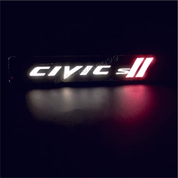 HONDA CIVIC LED Light Car Front Bumper Grille Badge Illuminated Emblem Luminescent Decal Sticker