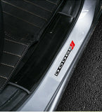 2015-2023 Dodge Charger Real Carbon Fiber 3-Piece Front Bumper Body Spoiler Splitter Lip Kit with Metal Emblem Set