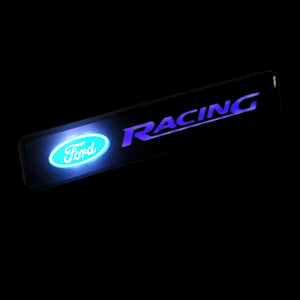 1Pcs JDM FORD New LED Light Car Front Grille Badge Illuminated Decal Sticker