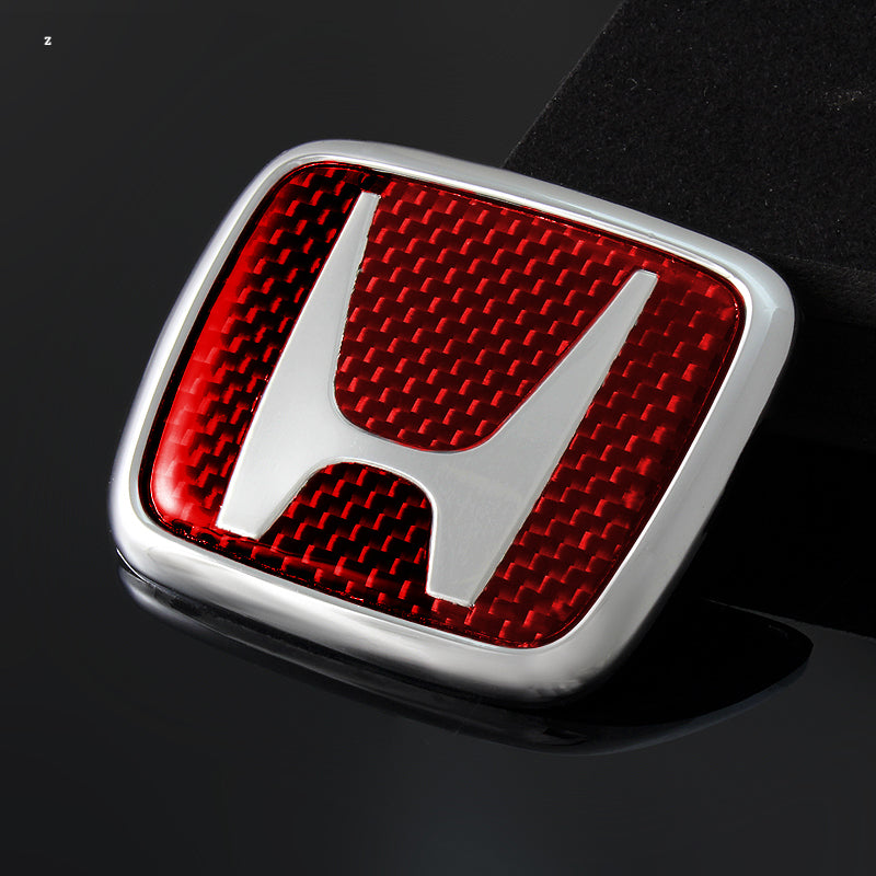 Red Carbon Fiber For JDM Type R New Emblem 1988 - 2000 Civic Integra A ...