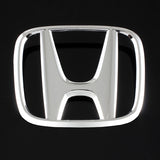 Honda 2 PCS Set Chrome Front Grille "H" Emblem with LED Badge/Emblem for 2009 - 2011 Civic / 2009-2013 FIT