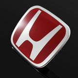 3 PCS Set Red JDM H Front & Rear Emblems with Civic Rear Chrome Emblem For 06-11 CIVIC SEDAN DX EX LX SI