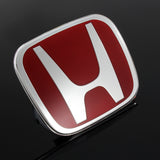 Red Front + Rear +Steeriing JDM Emblem Set For 2012-2013 CIVIC SI COUPE 2DR