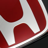 3PCS SET Front + Rear Red/Black JDM H Emblems with Chrome Accord Emblem for 2008 - 2012 ACCORD SEDAN 4DR