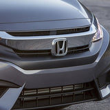 Honda 2 PCS Set Chrome Front Grille "H" Emblem with LED Badge/Emblem for 2009 - 2011 Civic / 2009-2013 FIT