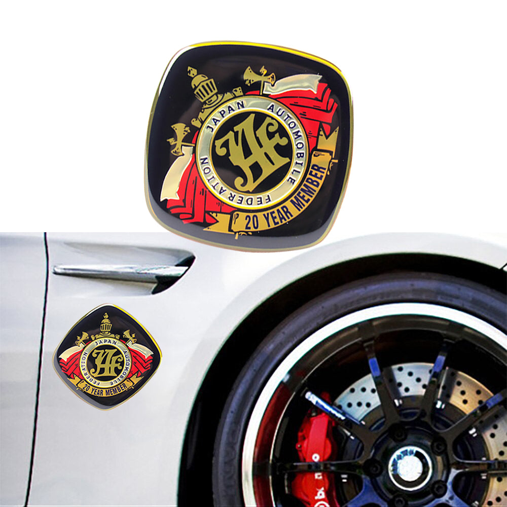 JAF Japan Automobile Federation 20 Year Member JDM Logo Emblem