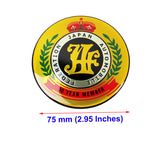 2 pcs JAF Japan Automobile Federation 30 Year Member JDM Logo Emblem Badge Decal Badge Sticker