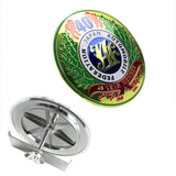 JAF Japan Automobile Federation 40 Year Member JDM Logo Emblem Badge + 2 Alternative Decal Stickers For Toyota Front Grille