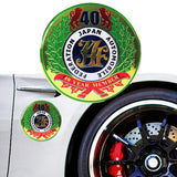 New JAF Japan Automobile Federation 40 Year Member JDM Logo Emblem Badge Decal Badge Sticker