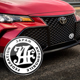 JAF Japan Automobile Federation JDM BLACK Emblem Badge For Toyota Front Grille