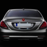 Mercedes Benz Red Front Grille with Rear Star LED Emblem Light Set For 2005-2013 Illuminated Logo