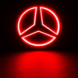 Mercedes-Benz 5D LED RED Light Car Tail Logo Badge Emblem Light For C S GLK AMG S350 S300L