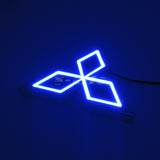 Mitsubishi Blue 5D LED Car Tail Logo Badge Emblem Light Lamp For Galant Lancer Lioncel Zinger ASX CUV