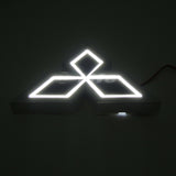 Mitsubishi White 5D LED Car Tail Logo Badge Emblem Light Lamp For Galant Lancer Lioncel Zinger ASX CUV