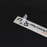 Mazdaspeed Silver Emblem Sticker x2