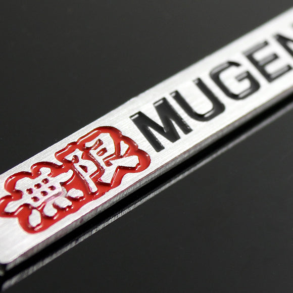Mugen Black & Red 3D Emblem Sticker (11CM)