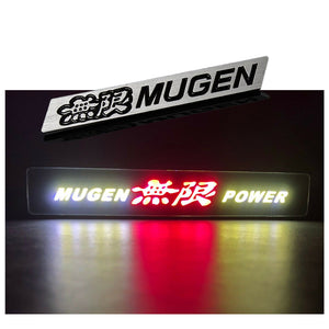Mugen Set Black 3D Emblem (11CM) with Mugen Power LED Logo Illuminated Badge