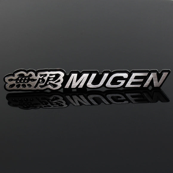 Mugen Black 3D Emblem Sticker (17CM)