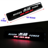 Mugen Set Black 3D Emblem (15CM) with Mugen Power LED Logo Illuminated Badge