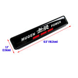 JDM Mugen Power LED Logo Light Car Front Grille Badge Illuminated Decal Sticker