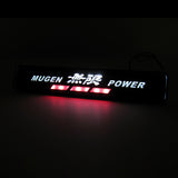 JDM Mugen Power LED Logo Light Car Front Grille Badge Illuminated Decal Sticker