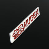 Mugen Red 3D Emblem Sticker (15CM) x2