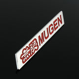 Mugen Set Red & Chrome 3D Emblem (15CM) with Mugen Power LED Logo Illuminated Badge