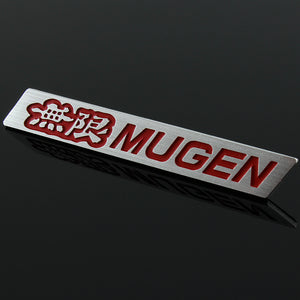 Mugen Red 3D Emblem Sticker (15CM)