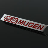 Mugen Set Red & Chrome 3D Emblem (15CM) with Mugen Power LED Logo Illuminated Badge