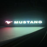 LED Light Car Front Grille Emblem Badge Illuminated Decal Sticker For Mustang X1