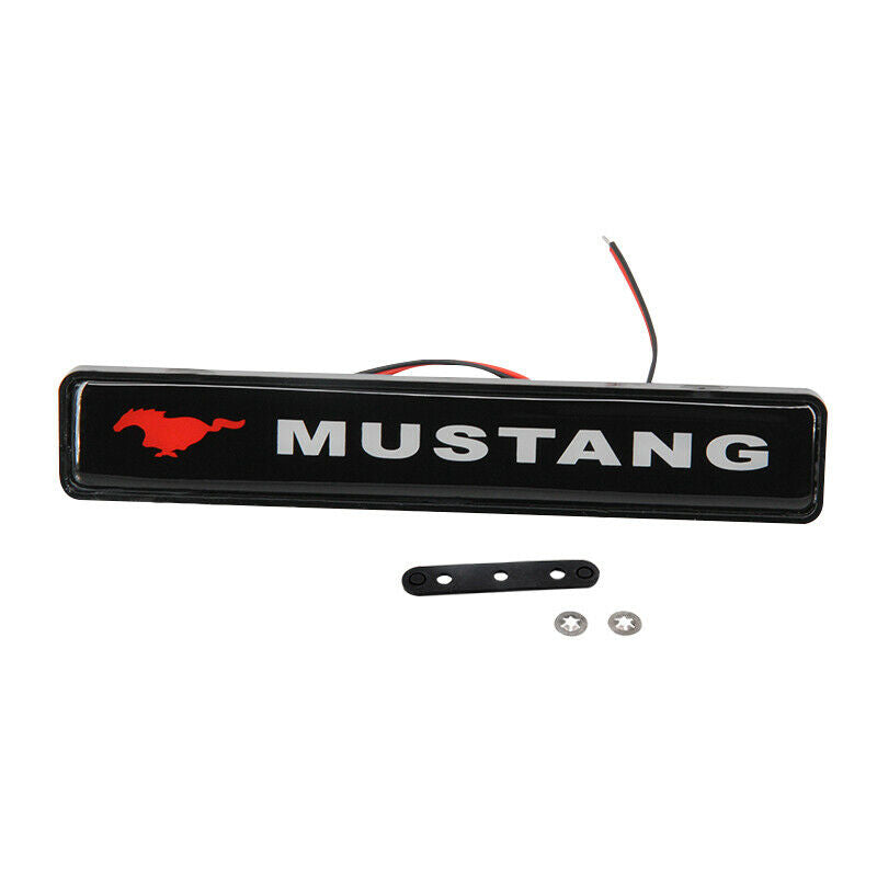 Front Lights Sticker LED Light Car Front Grille Emblem Badge Illuminated Decal Sticker For ...