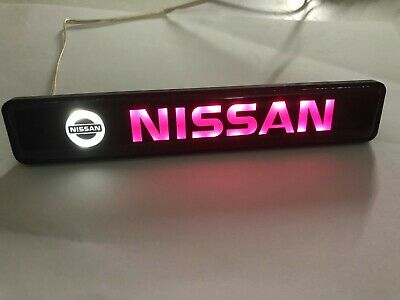 For NISSAN NISMO Car Logo LED Light Car Front Grille Badge Illuminated Decal Sticker x1