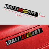 Mitsubishi Ralliart Black Emblem Sticker x2