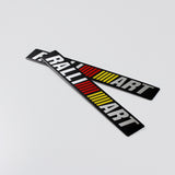 Mitsubishi Ralliart Black Emblem Sticker x2