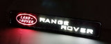 Land Rover Range Rover Set Black Red Badge Emblem Deck Lid Trunk Rear Decal with Front Bumper Grille Badge LED Light Universal