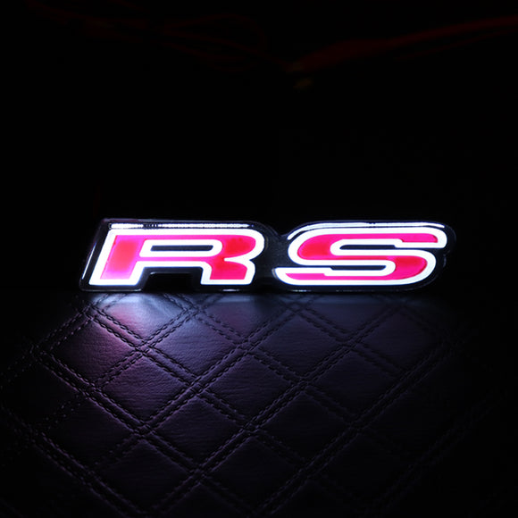 Red RS LED Front Grille Emblem