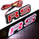 Red RS LED Front Grille Emblem