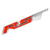 3 pcs Red/Chrome RST Z71 Set For Chevy Silverado Door Tailgate Emblem Nameplates Decal