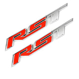 2PCS Chevrolet Chevy Silverado 1500 RST Tailgate Emblem Badge For 2019-2021 Universal New Red/ Chrome