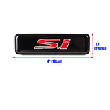 New Red SI Racing 3D LED Emblem Light Front Grille Ornament Luminescence Badge For Honda Si