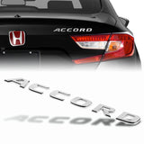 3PCS JDM Honda Set Red H Front and Rear Badge with Chrome ACCORD Emblem For 2018 - 2019 SEDAN 4DR NEW
