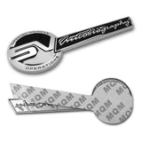 Black Ford Motor Mustang SVO Side Fender & Rear Trunk Emblems - Pair