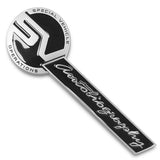 Black Ford Motor Mustang SVO Side Fender & Rear Trunk Emblems - Pair