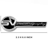 Black Ford Motor Mustang SVO Side Fender & Rear Trunk Emblems - Pair