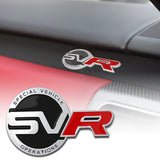Universal Black Red Badge Emblem Deck Lid Trunk Rear Decal Range Rover 1PC