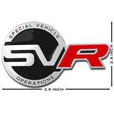 Universal Black Red Badge Emblem Deck Lid Trunk Rear Decal Range Rover 1PC